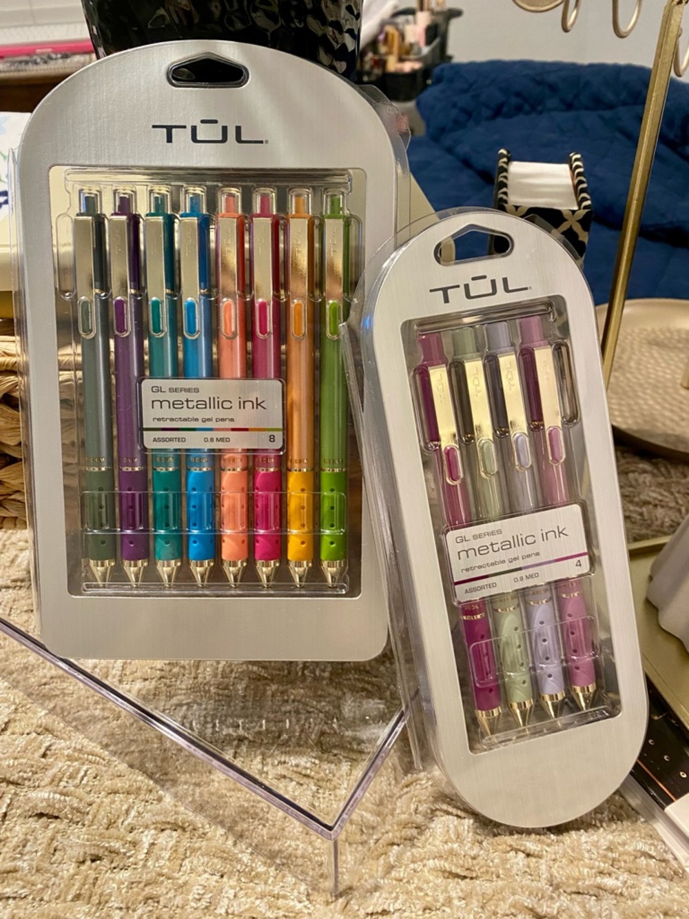 TUL Metallic Ink Retractable Gel Pens - Assorted Colors